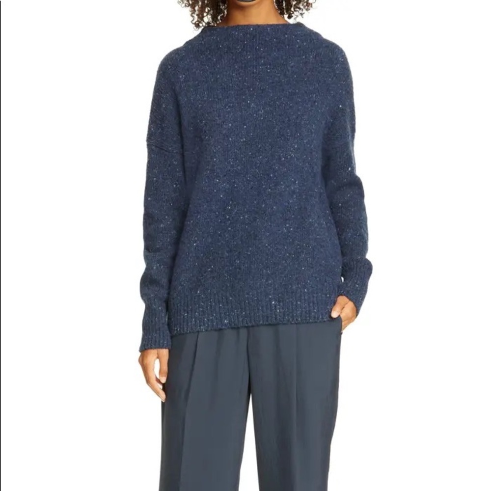 Vince cowl neck flecked sweater